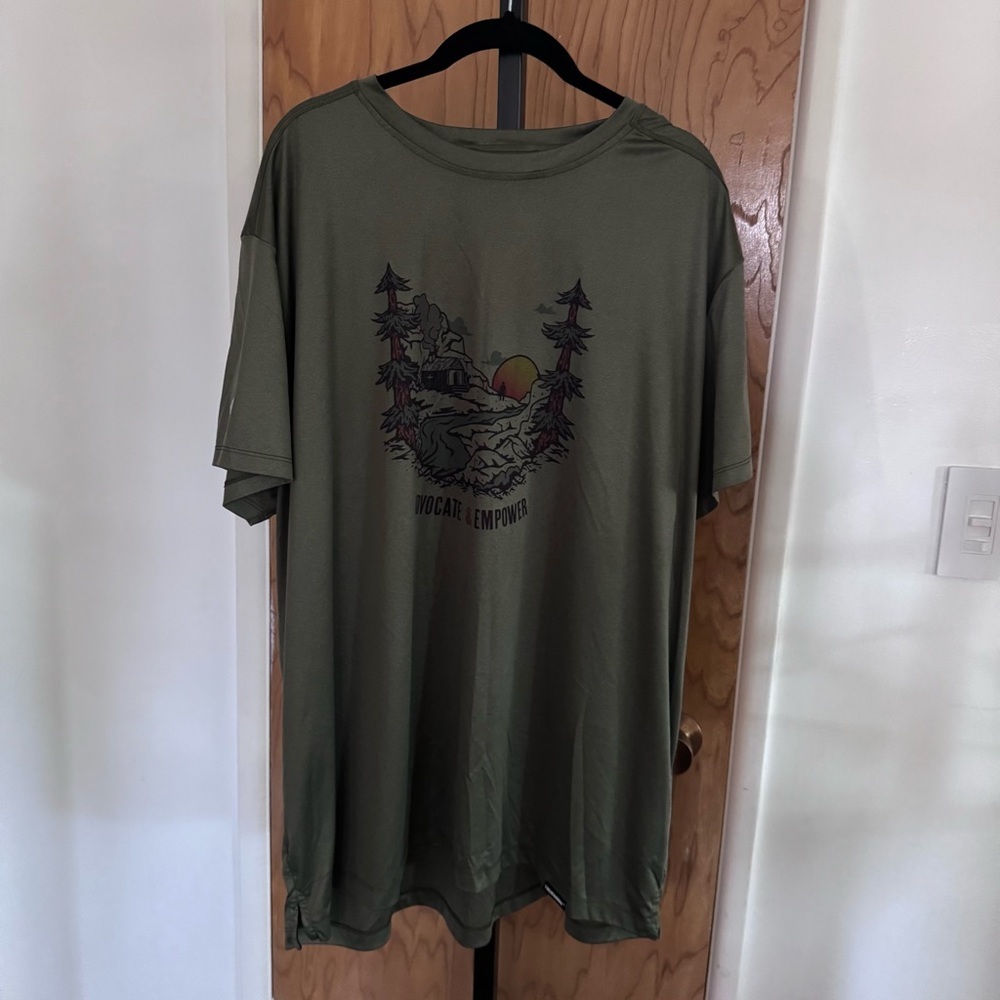 Truewerk Men's Olive Green Graphic Outdoor Tee 3X